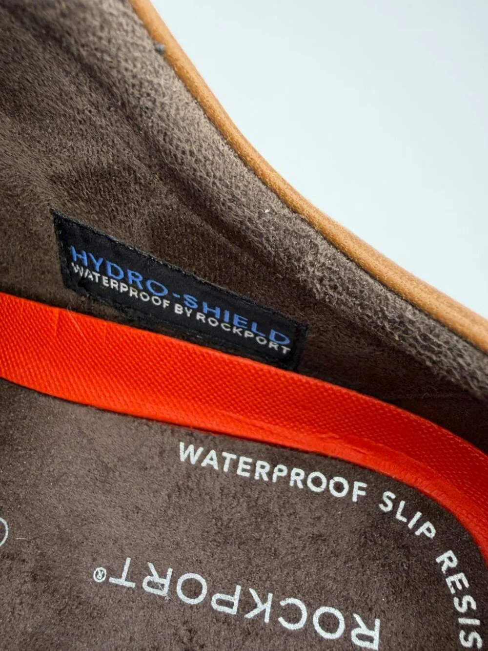 Rockport Men’s Brown Leather Waterproof Slip Resistant Derby Dress  Size 8.5
